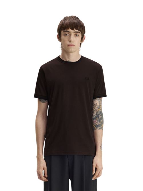 M1588V86C MARRONE FRED PERRY | M1588V86C MARRONE